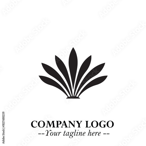 Elegant Black Crown Logo Symbol on a Clean White Background for Premium Branding Design
