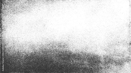 Black and white stipple texture gradient from dense to sparse vector