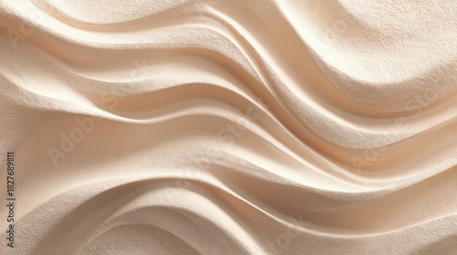Wallpaper Mural Elegant flowing sand dunes texture in soft beige tones creating a serene and calming atmosphere, perfect for backgrounds, textiles, and luxurious designs Torontodigital.ca