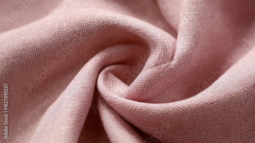 Wallpaper Mural Luxurious pink linen fabric texture with elegant folds, ideal for fashion designs, textile mockups, or sophisticated backgrounds adding a touch of softness and grace to any project Torontodigital.ca