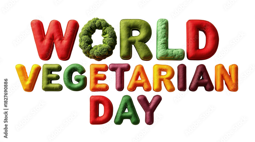 Naklejka premium Celebrating world vegetarian day a colorful culinary event showcasing veggie delights in a vibrant food environment