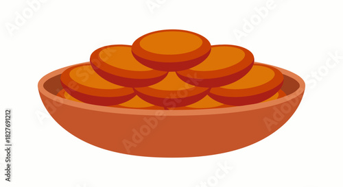 Acaraje Fried Bean Cake Vector Bahia Food Offering Orixa Ritual Background