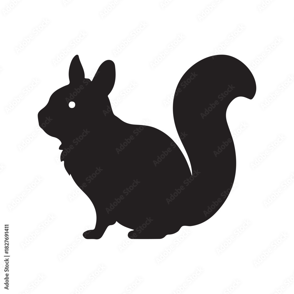 Fototapeta premium Upright Pose Flat Animal Design.