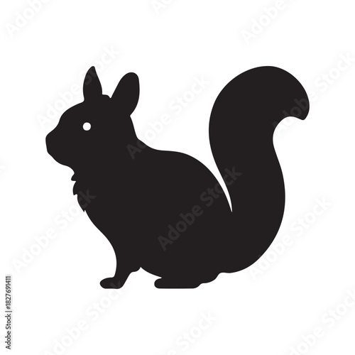 Upright Pose Flat Animal Design.