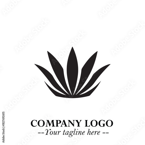 Elegant Black Crown Logo Symbol on a Clean White Background for Premium Branding Design