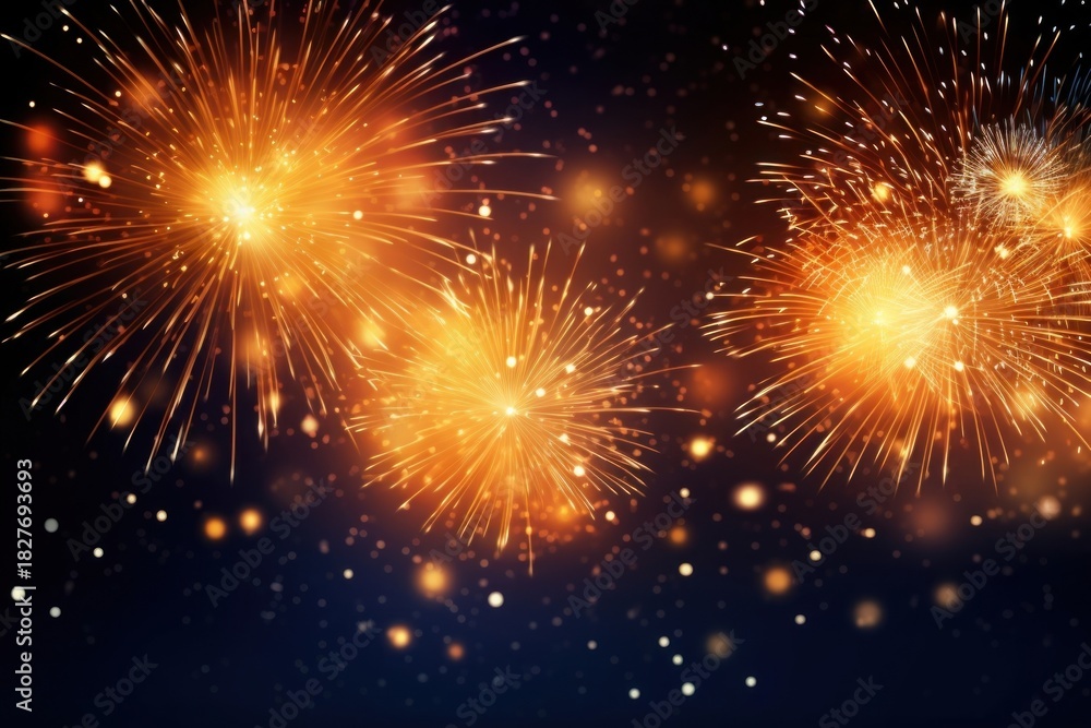 Naklejka premium Firework fireworks outdoors sparks.