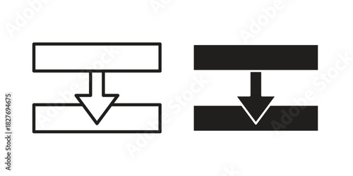 Diagram next icons Concepts. black solid and line stroke designs for web and app use