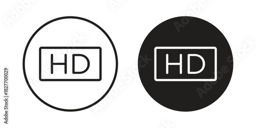 High definition icons Concepts. black solid and line stroke designs for web and app use