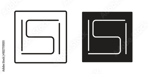 ISI mark icons Concepts. black solid and line stroke designs for web and app use