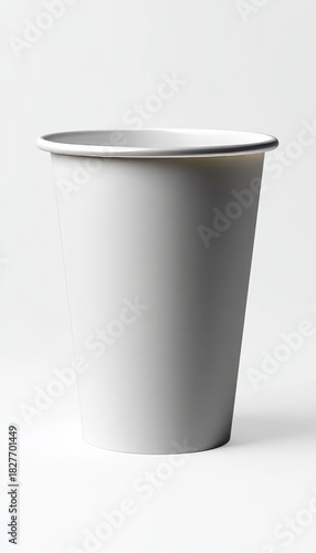 Wallpaper Mural Elegant Minimalist Black Paper Cup Mockup on White Background for Branding and Design Projects Torontodigital.ca