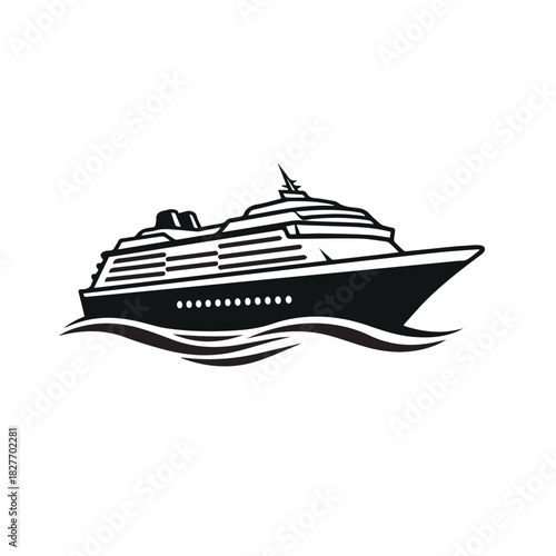 yacht vector illustration