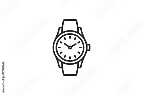 Wristwatch time icon for scheduling dashboards and productivity tools