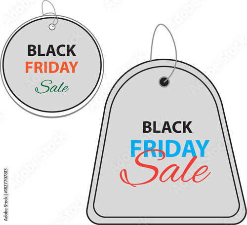 black friday tags design