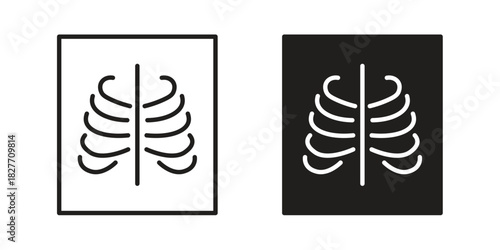 X ray icons Concepts. black solid and line stroke designs for web and app use