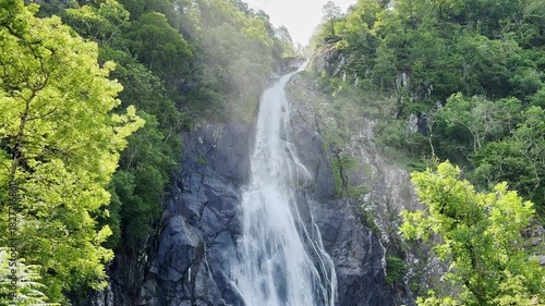 Aber Falls in Snowdonia Eryri National Park, Abergwyngregyn, Gwynedd, Wales, United Kingdom