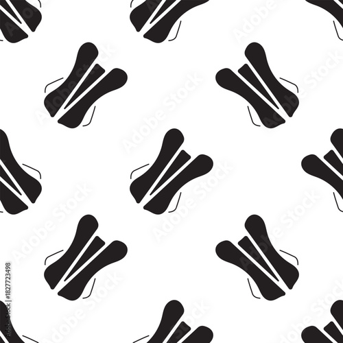 corset seamless pattern isolated on transparent background.