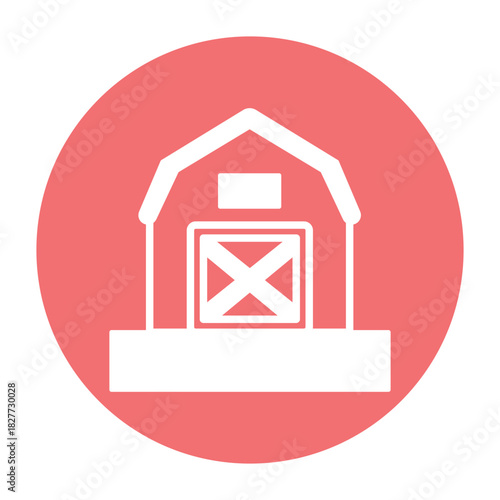 Barn Vector icon which can easily modify or edit