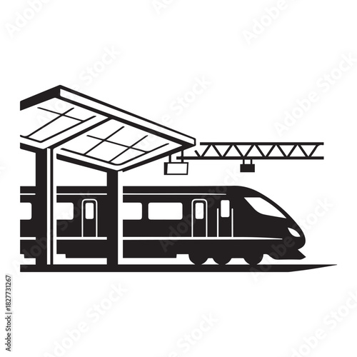 vector illustration of a train