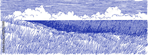 annetdebar_Landscape_of_a_meadow_with_tall_grass_and_distant__0e1249af-7b3b-4fcb-9ce4-4852d650b702_3_traced