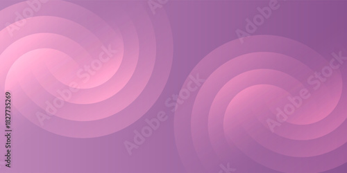 Minimalist banner background, pastel purple gradations. Circle effect style geometric, abstract background art simple