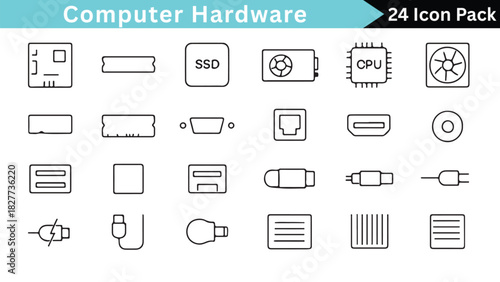 Modern and versatile icon set with primary and secondary colors