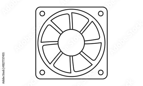 fan isolated on white