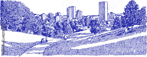 annetdebar_Sketch_of_a_park_hill_with_walking_paths_and_peopl_2fb17822-af76-480c-8e39-999ded71d95e_2_traced