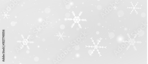Frozen snowflake ice frost winter cold frame border white transparent decoration pattern.
