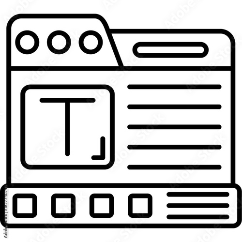 Footer Outline Icon