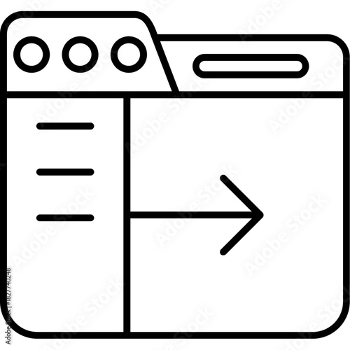 Sidebar Outline Icon
