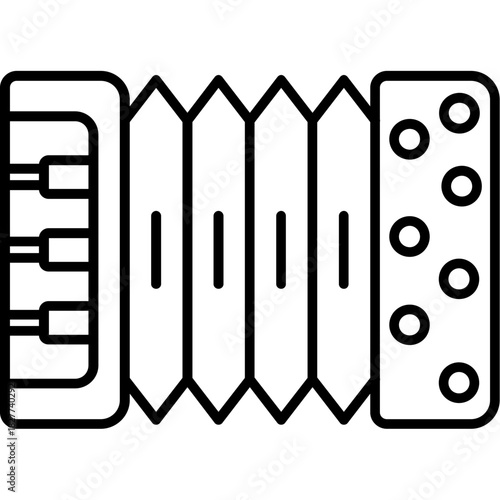 Accordion Outline Icon