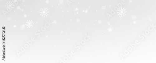 Ice snowflake winter frost frozen cold frame border white transparent decoration pattern.
