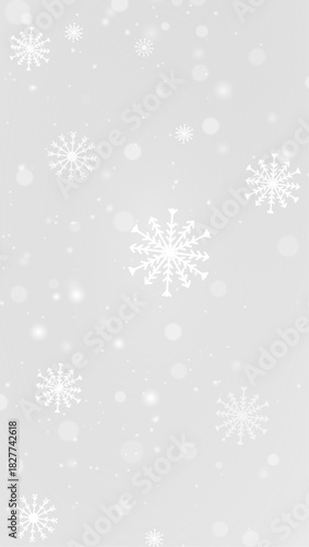 Winter frozen snowflake frost ice cold frame border white transparent decoration pattern.
