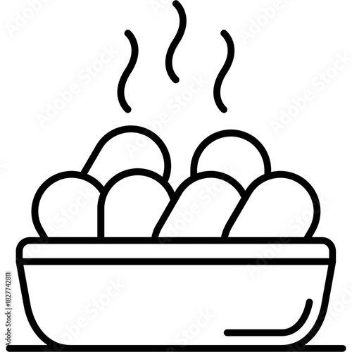 Chicken Nuggets Outline Icon