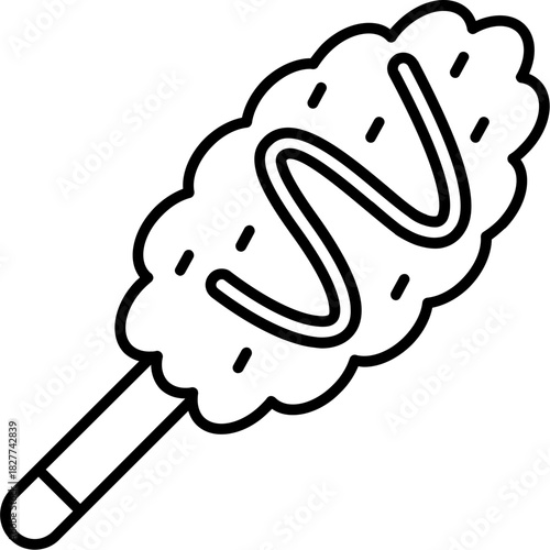 Corn Dog Outline Icon