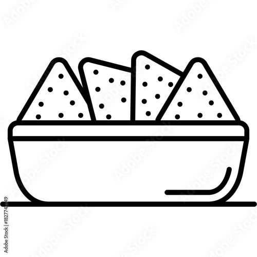 Nachos Outline Icon