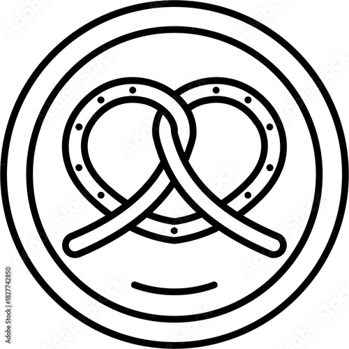Pretzel Outline Icon