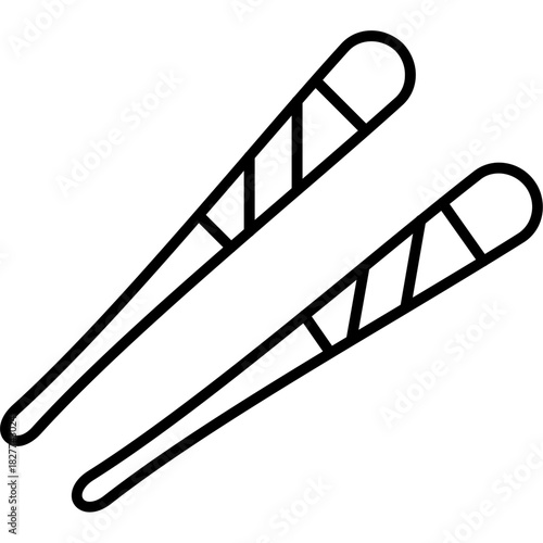 Chopsticks Outline Icon