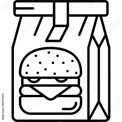 Delivery Box Outline Icon