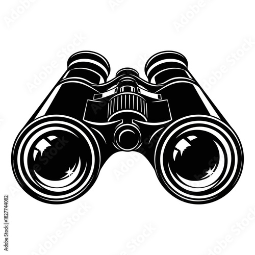 vector illustration of binoculars