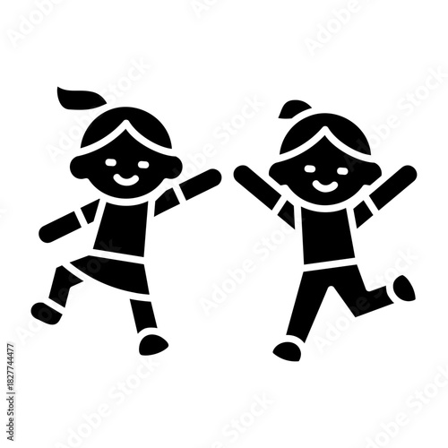 Kids dancing together