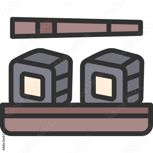 Roll fish Icon