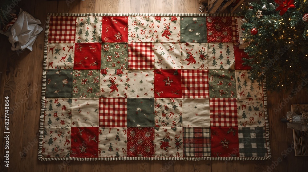 Fototapeta premium traditional christmas tree decoration