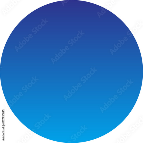blue round button