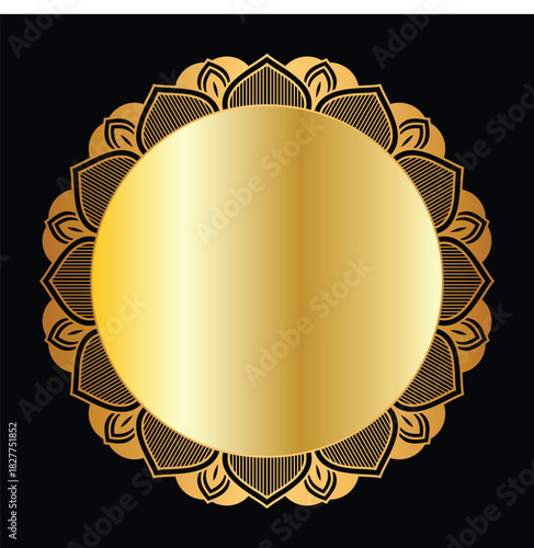 Golden circle frame border