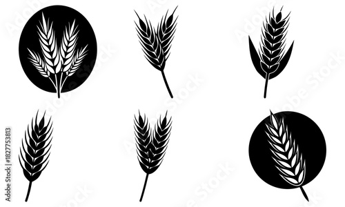 Harvest wheat bundle silhouette designs create rustic elegance and warm feelings of home, perfect for branding, baking, or nature-inspired projects.