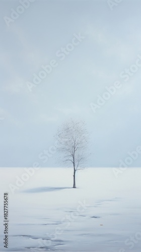 Minimal copy space winter outdoors nature plant.