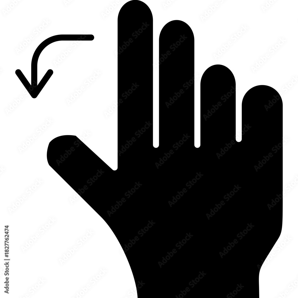 Obraz premium Sign Language Icon Vector Element