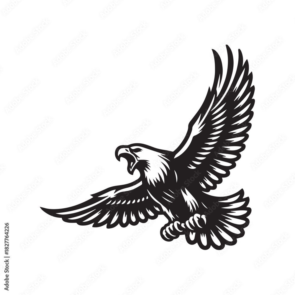 Obraz premium eagle vector illustration