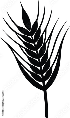 Stylized wheat grain pattern with gentle texture lines